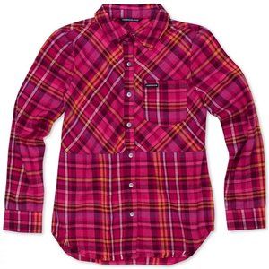 NWT Girl’s Calvin Klein Jeans Frayed Flannel Shirt Large 12/14